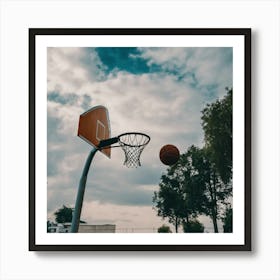 Basketball - Basketball Stock Videos & Royalty-Free Footage Art Print