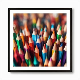 Colorful Pencils 1 Art Print