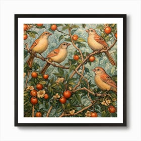 Birds In A Tree Art 4 Art Print