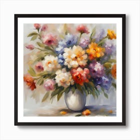 Flowers In A Vase 18 Art Print