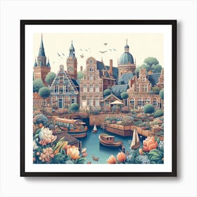 Amsterdam City Art Print