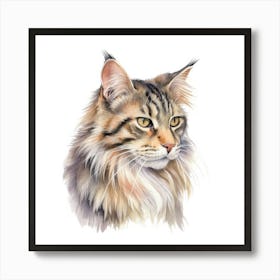 American Bobtail Cat Portrait 1 Art Print