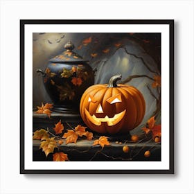 Halloween Pumpkin 6 Art Print