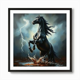 Lightning Horse 43 Art Print