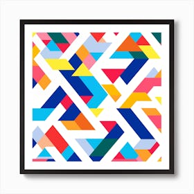 Abstract Geometric Pattern Art Print