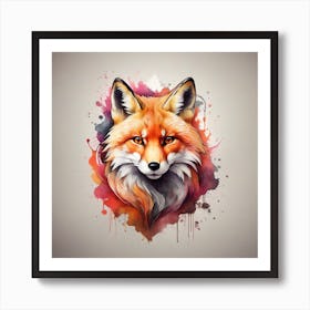 Fox Head Art Print