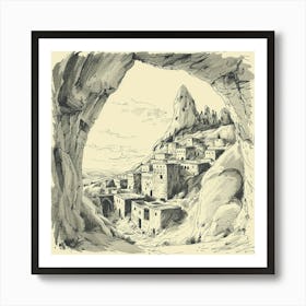 A Cappadocia In Turkey Hand Drawn Sketch Illustr 1720348811 2 Art Print