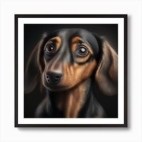 Dachshund Portrait Art Print