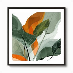 Abstract Leaves 41 Art Print