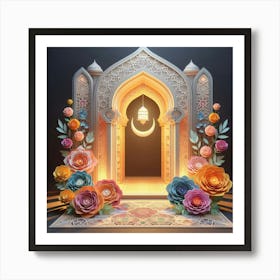 Islamic Ramadan Door Art Print