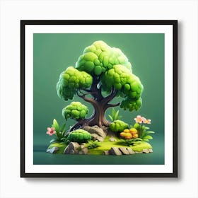 Tree In The Forest Art Print