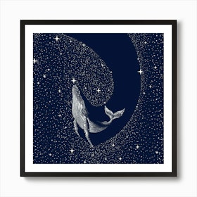 Starry Whale Art Print by Aliriza Cakir - Fy