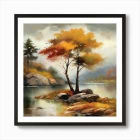 Autumn Trees Art Print