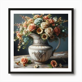 Flowers In A Vase 35 Art Print