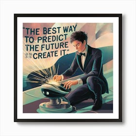 Best Way To Predict The Future Is To Create It Art Print