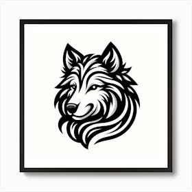 Wolf Head 14 Art Print