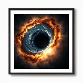 Black Hole Art Print