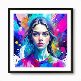 Portrait Of A Girl 4 Art Print