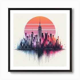 New York City Skyline 7 Art Print
