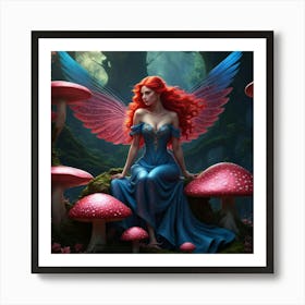 Fairy of the woods Art Print