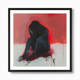 Crimson Solitude Art Print