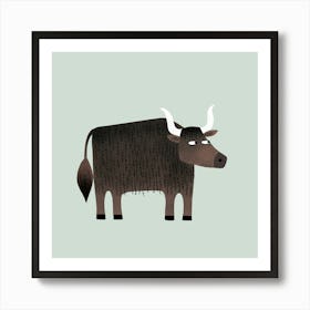 Yak Looking Puzzled Art Print