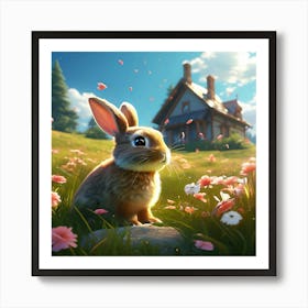 Rabbit In The Meadow 1 Art Print