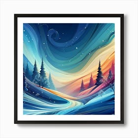 Winter Landscape 12 Art Print