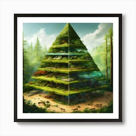 Pyramid Of Life Art Print