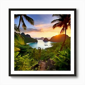 Travel Relaxation Adventure Beach Exploration Leisure Tropical Getaway Scenic Sightseeing (12) Art Print