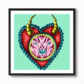 Heart Square Art Print