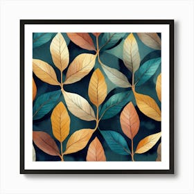 Leaf Pattern Art Print