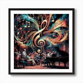 Music Of The Night Art Print