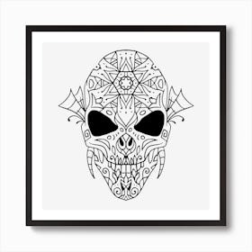 Mandala Skull 10 Art Print