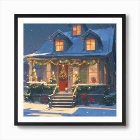 Christmas House 17 Art Print