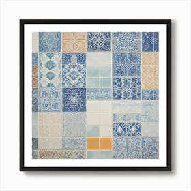 Tile Mosaic Art Print