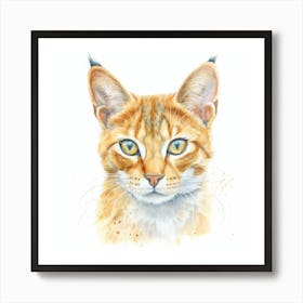 California Spangled Gold Cat Portrait 3 Poster