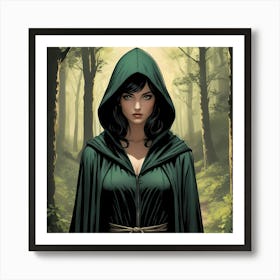 Guardian of the Green Forest Art Print