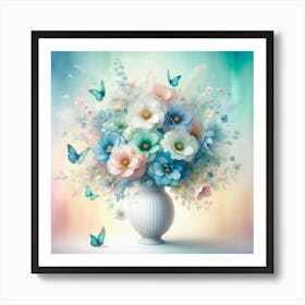 Flowers In A Vase 1 Art Print