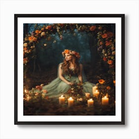 Fairy In The Forest Art Print