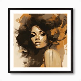 Abstract Of A Woman 1 Art Print