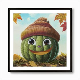 Pumpkin Hat 7 Art Print