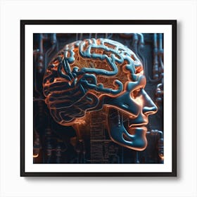 Artificial Brain 54 Art Print