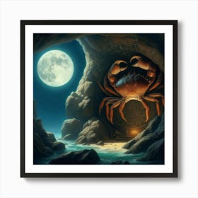 Crab In The Cave 16 Art Print