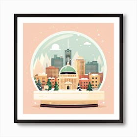 Montreal Canada Snowglobe Art Print