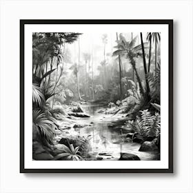 Jungle River Art Print