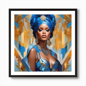 Rihanna 1 Art Print