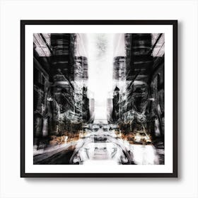 Speed of Light (My first jump in Time) Art Print