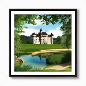 Castle In The Woods 3 Art Print