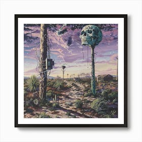 'Skull In The Desert' 1 Art Print